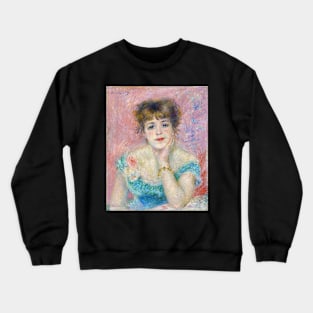 Portrait of Jeanne Samary by Renoir Crewneck Sweatshirt